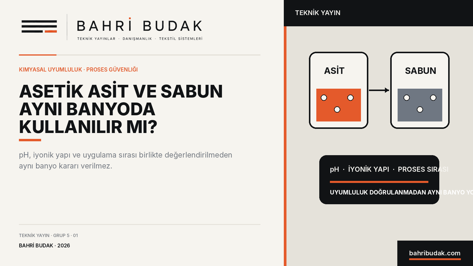 Asetik Asit ile Sabun Neden Aynı Banyoda Kullanılmamalıdır?