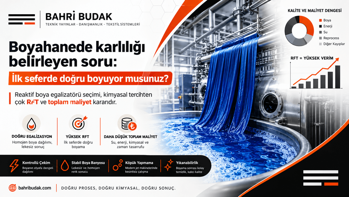 Reaktif Boya Egalizatörü Seçimi: RFT ve Toplam Maliyet
