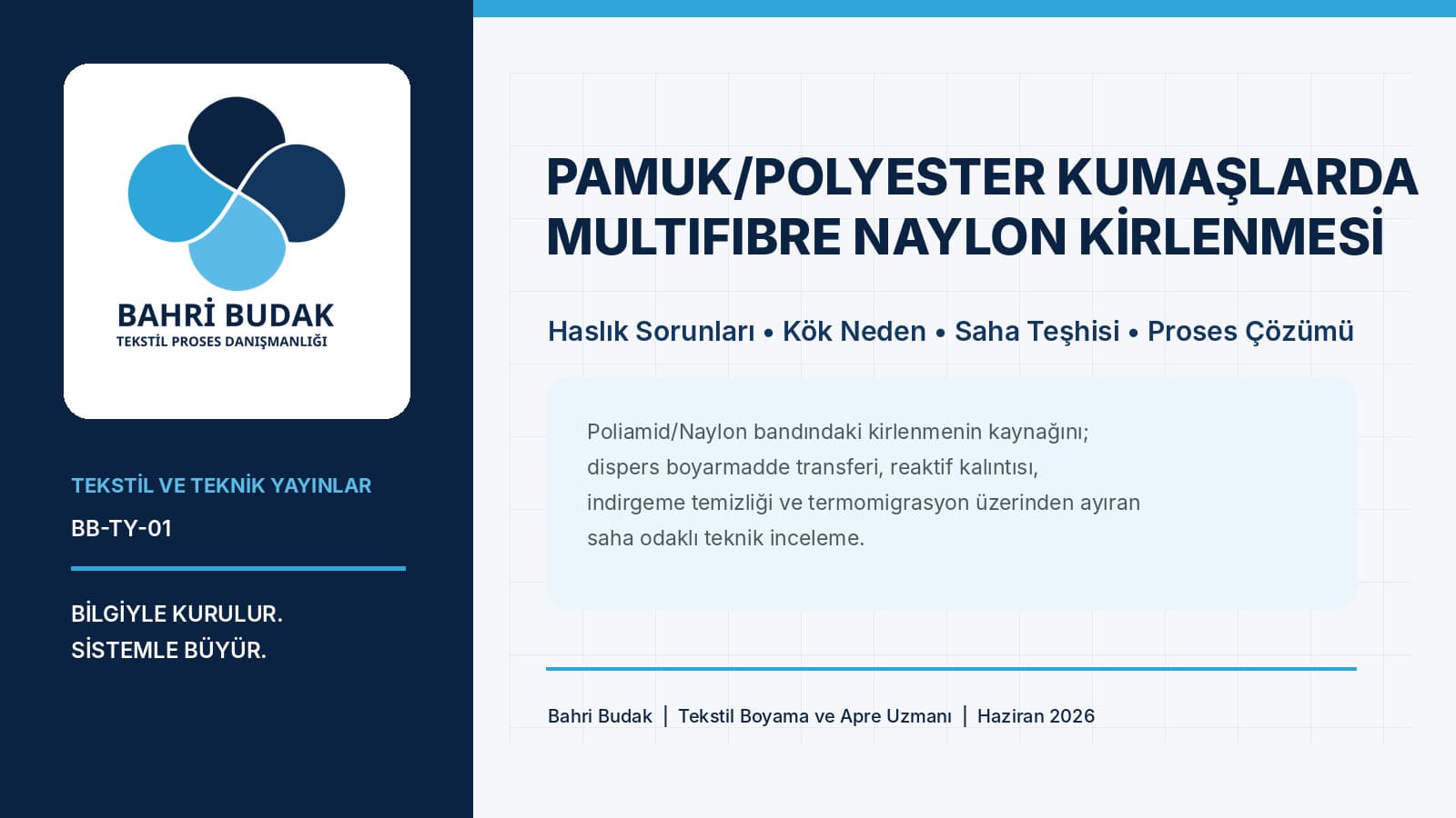 Pamuk/Polyester Kumaşlarda Multifibre Poliamid/Naylon Bandının Kirlenmesi