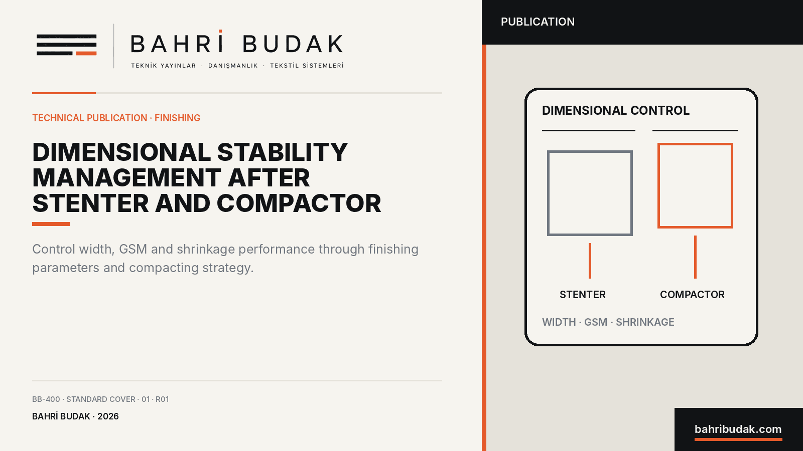 Dimensional Stability Management after Stenter and Compactor